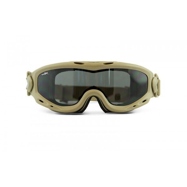 Тактичні захисні окуляри Wiley X Spear Smoke Grey/Clear/Light Rust 3 Lenses l Tan [One Size] SP293DLT фото